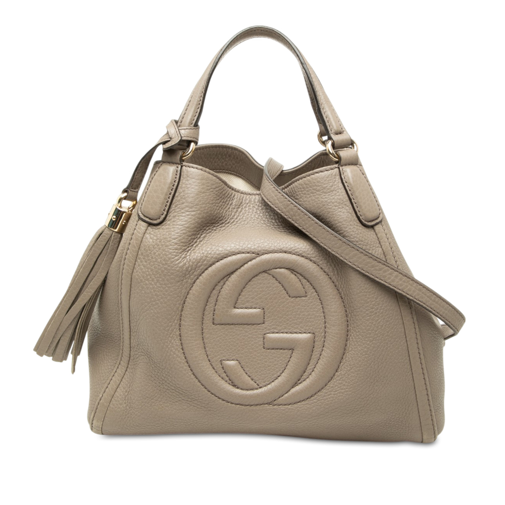 Pre-Loved Gucci Small Calfskin Soho Satchel